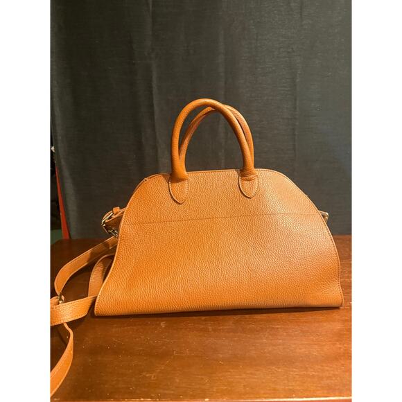 Anna Paola Italian Leather Suede Handbag Model RIVA Color Brown Bag - Picture 1 of 5